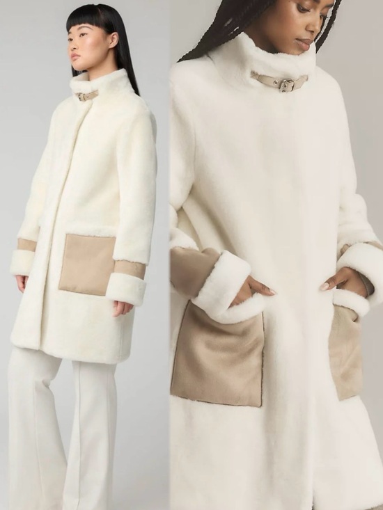 Soia & Kyo Jackets & Blazers - Soia & Kyo Anthropologie Fiala Sherpa Coat size Large